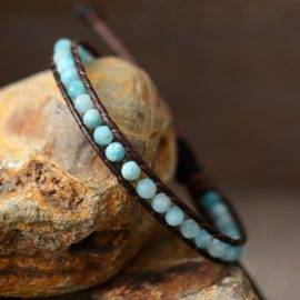 Bracelet pierre naturelle en Amazonite Renaissance Spirituelle