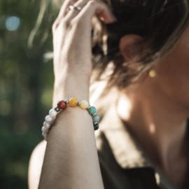 Bracelet Howlite et 7 Chakras