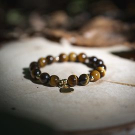 Bracelet oeil de tigre femme