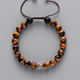 Bracelet Bouddhiste avec Oeil de Tigre