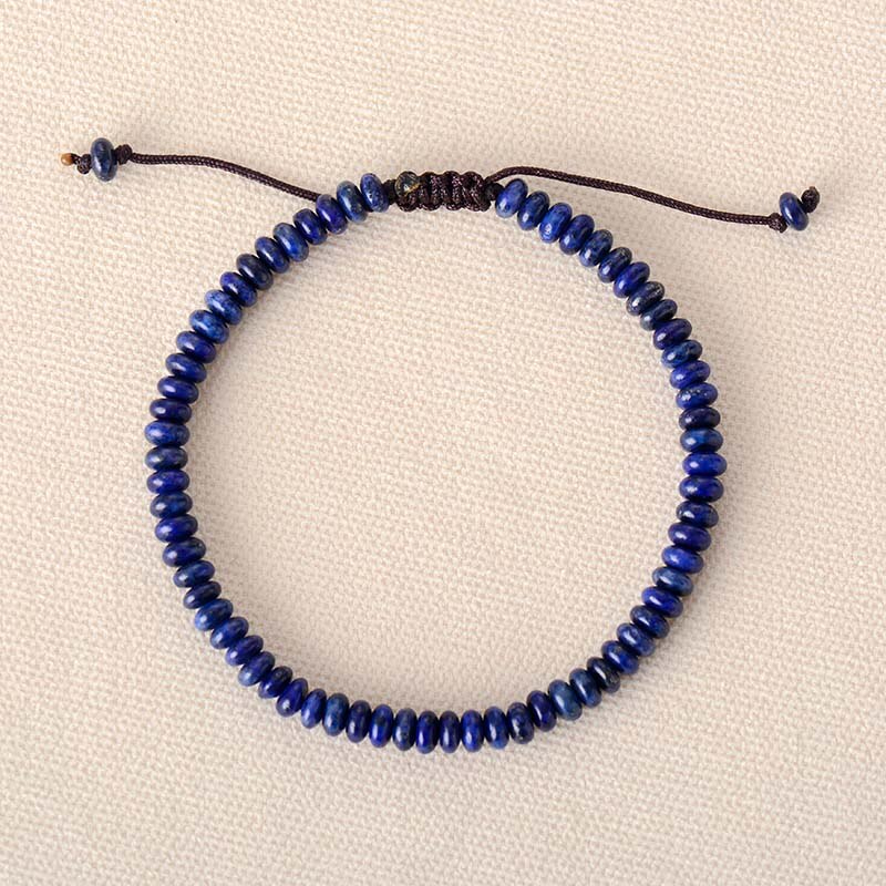 Bracelet Disque de Lapis Lazuli Anti Stress – Image 2