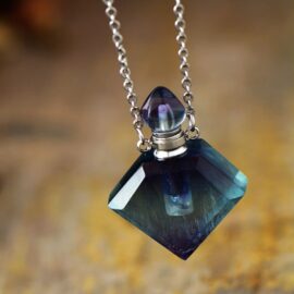 Collier Huile Essentielle en pierre de Fluorite