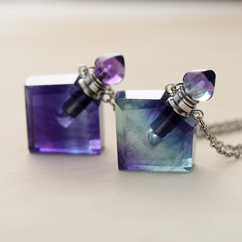 Colliers Huiles Essentielles en Fluorite
