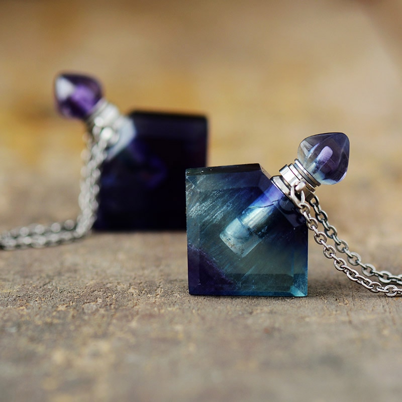 Colliers Huile Essentielle en Fluorite