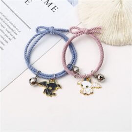 Bracelet Couple Magnetique Bleu et Rose