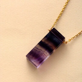 Pendentif en Fluorite Femme