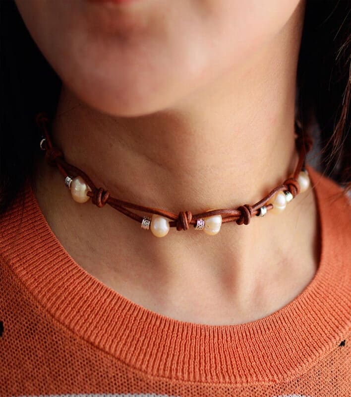 Bracelet en Pierres Naturelles Nacré