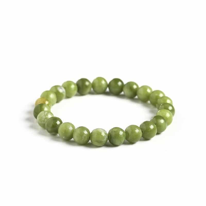 Bracelet pierre naturelle de perles de jade du sud pour femme