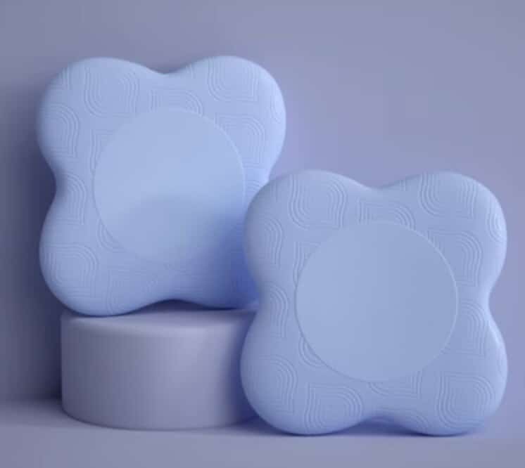Ensemble de deux genouillères coussins de yoga en mousse – Image 2