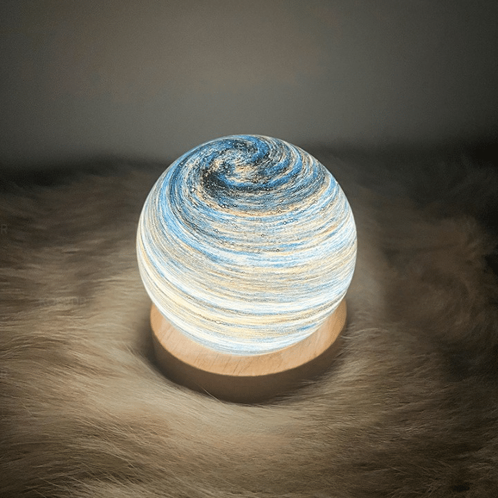 Veilleuse LED style boule de cristal en verre – Image 3