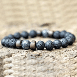 Bracelet Pierre Naturelle en Cuivre avec Perles de Labradorite