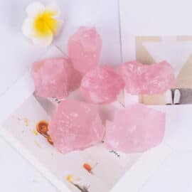 Pierre Naturelle de Quartz Rose