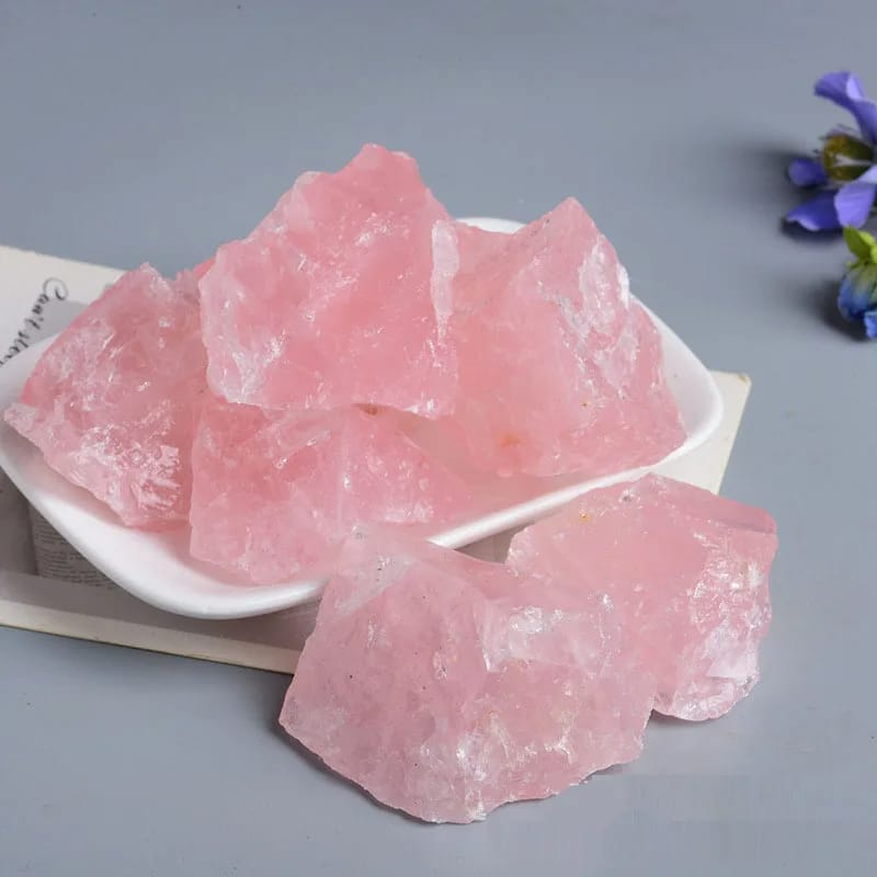Pierre Naturelle de Quartz Rose