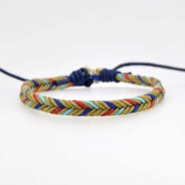 Bracelet Brésilien en Coton Tressé à la Main