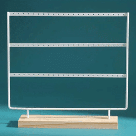 Arbre à Bijoux à Trois Niveaux avec Socle