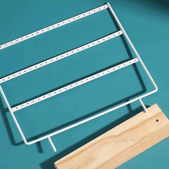 Arbre à Bijoux à Trois Niveaux avec Socle