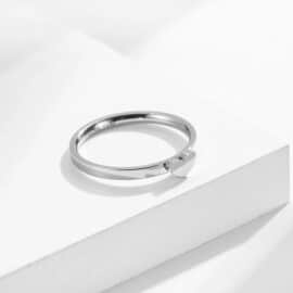 Bague Amitié avec Design de Cœur