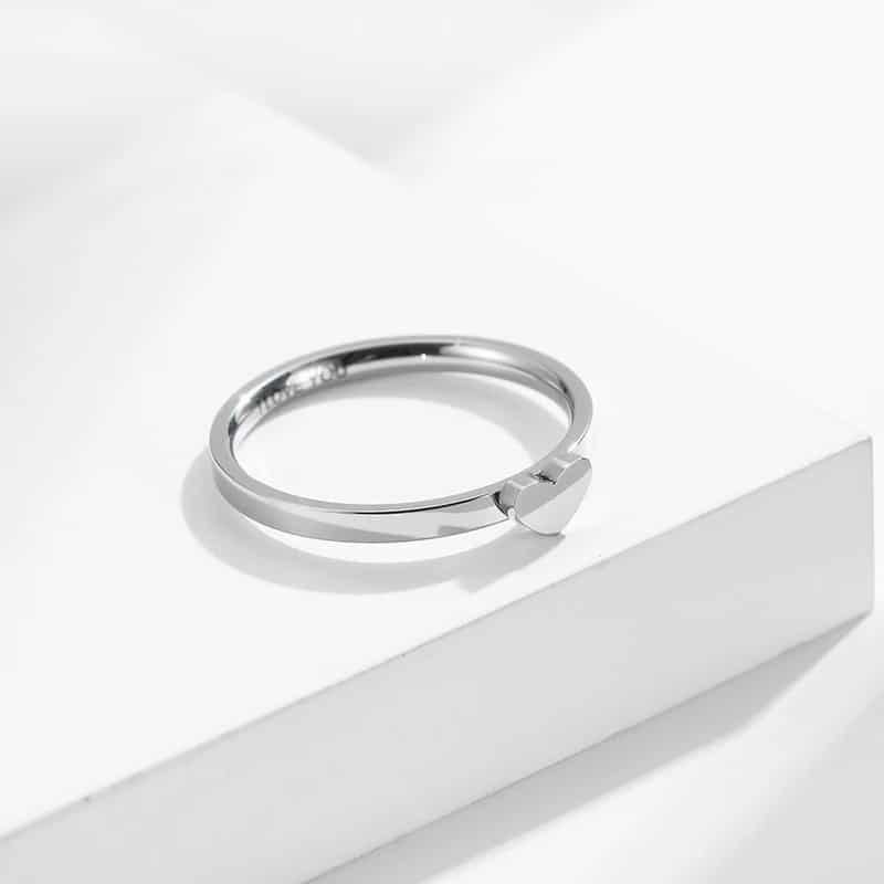 Bague Amitié avec Design de Cœur