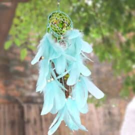 Kit Attrape Rêve Bleu de Style Pastoral à Faire Soi-Même