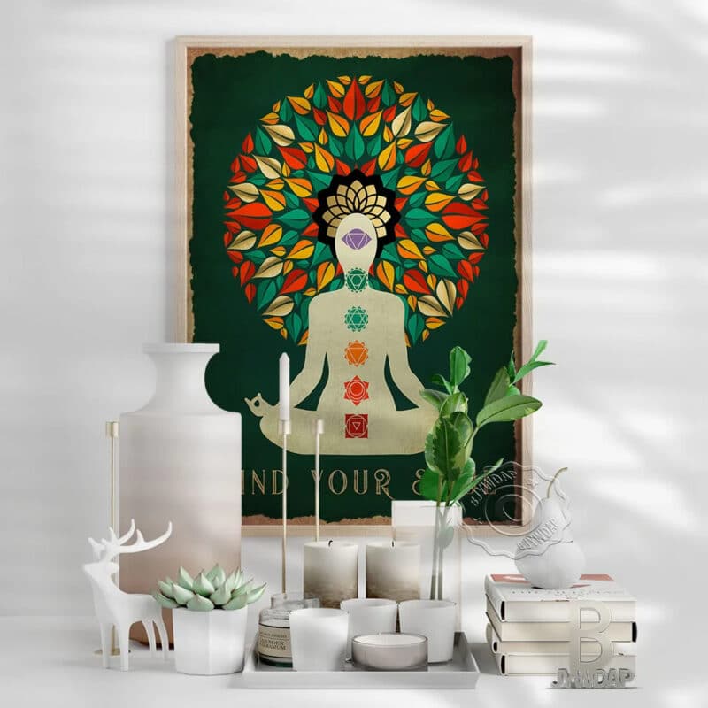 Kundalini Yoga de Style Vintage en Toile