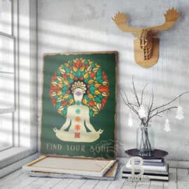 Kundalini Yoga de Style Vintage en Toile