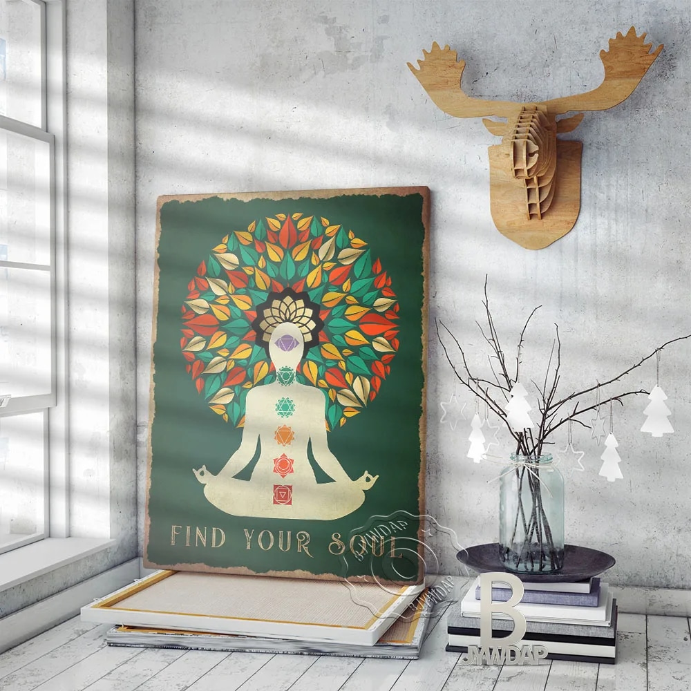 Kundalini Yoga de Style Vintage en Toile