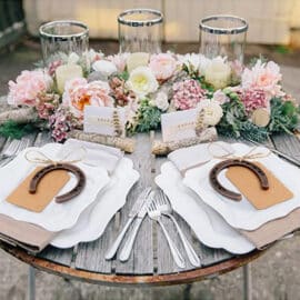 Lot de Dix Fers à Cheval Porte Bonheur de Style Rustique