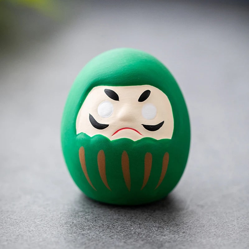 Porte Bonheur Japonais Daruma en Céramique