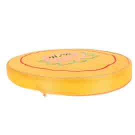 Zafu Jaune avec Motif de Lotus