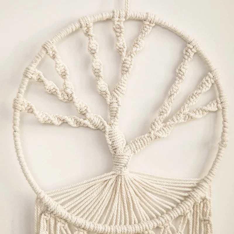 Attrape Rêve Arbre de Vie Bohème en Macramé
