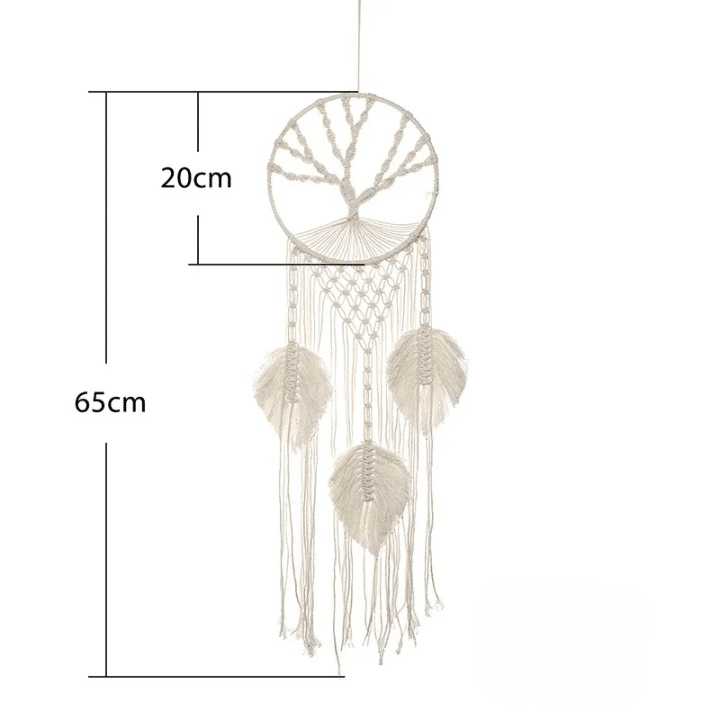 Attrape Rêve Arbre de Vie Bohème en Macramé