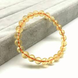 Bracelet Citrine Tendance avec Perles