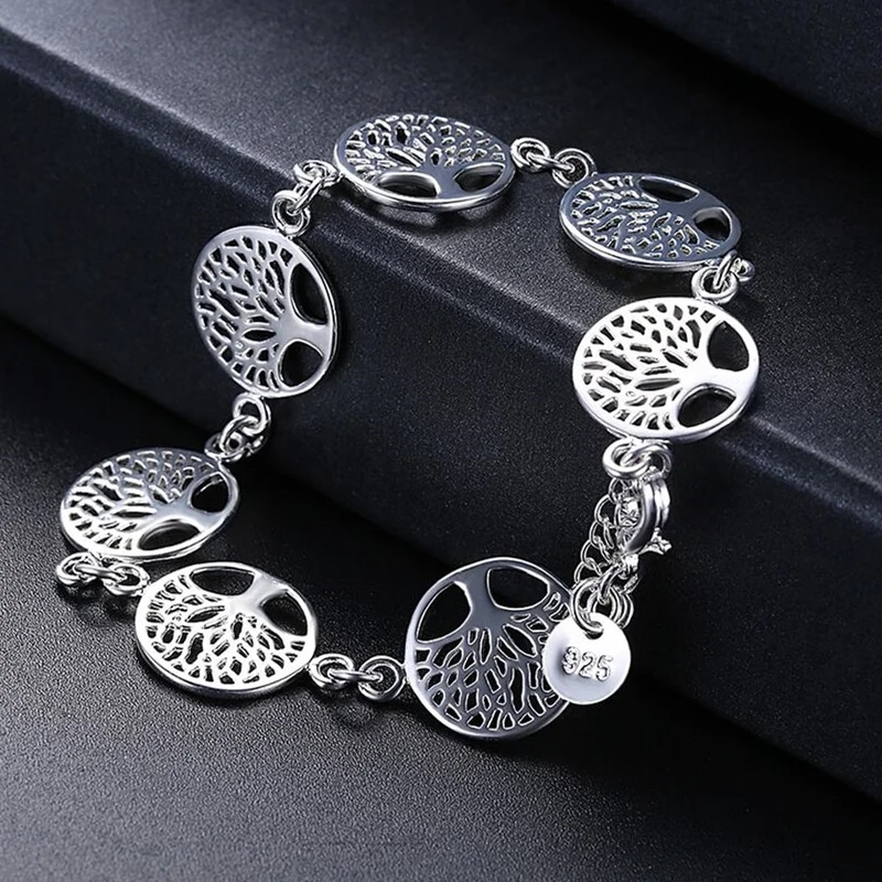 Bracelet de Vie en Argent Sterling
