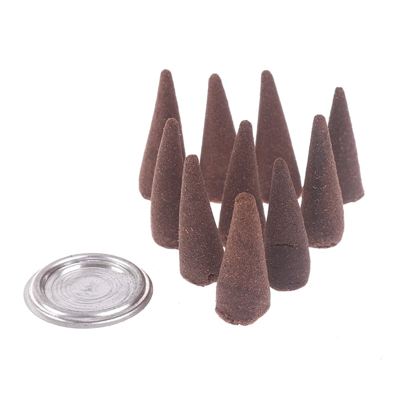 Lot de Dix Sauges Blanches Pointues sur fond blanc