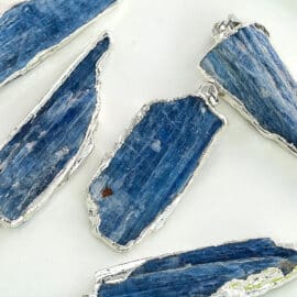 Pendentif Cristal de Roche Irrégulier pour Collier