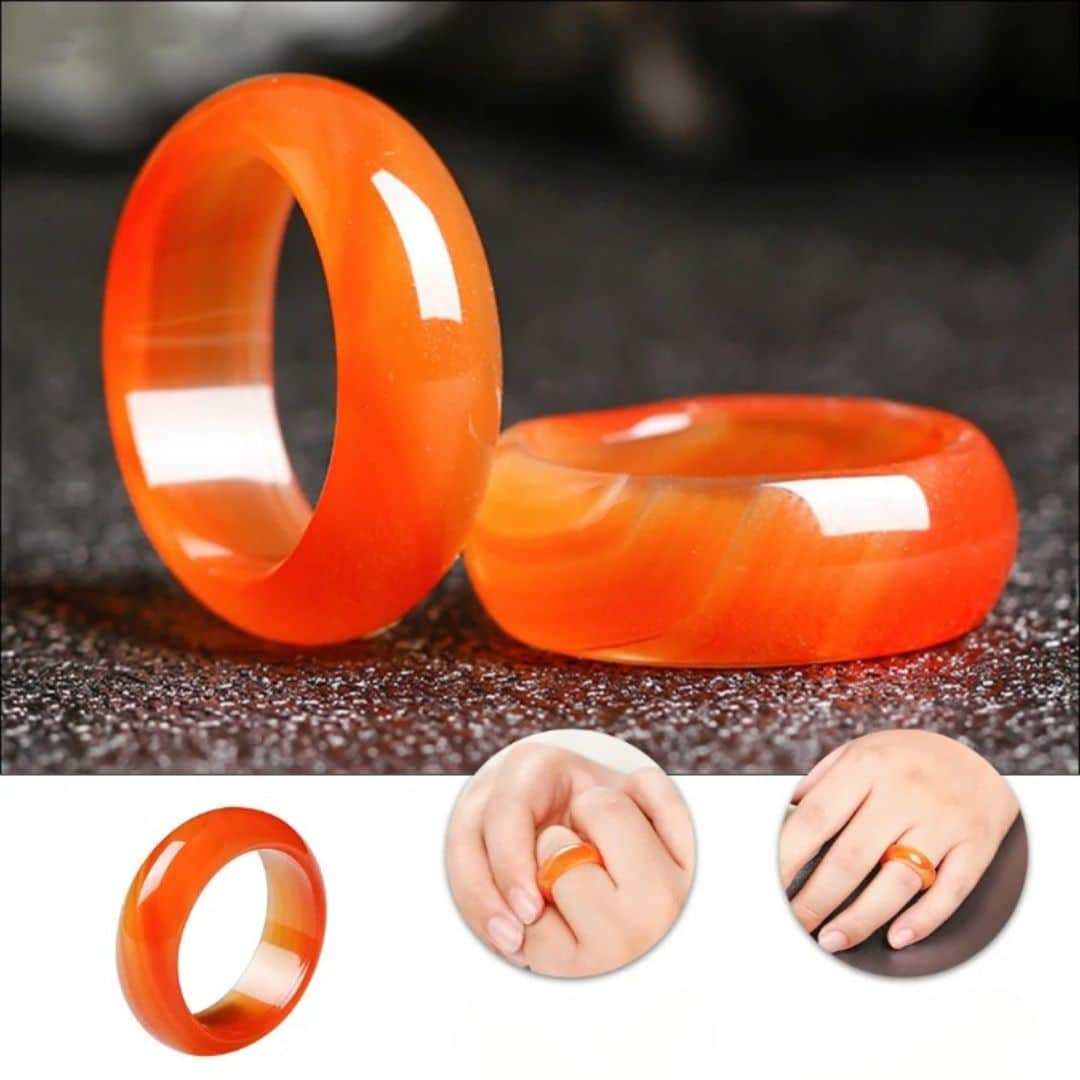 Bague Cornaline Lisse – Image 2