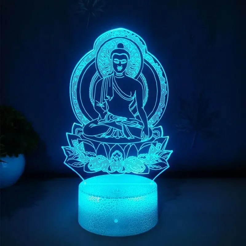 Lampe Bouddha LED 7 Couleurs – Image 3
