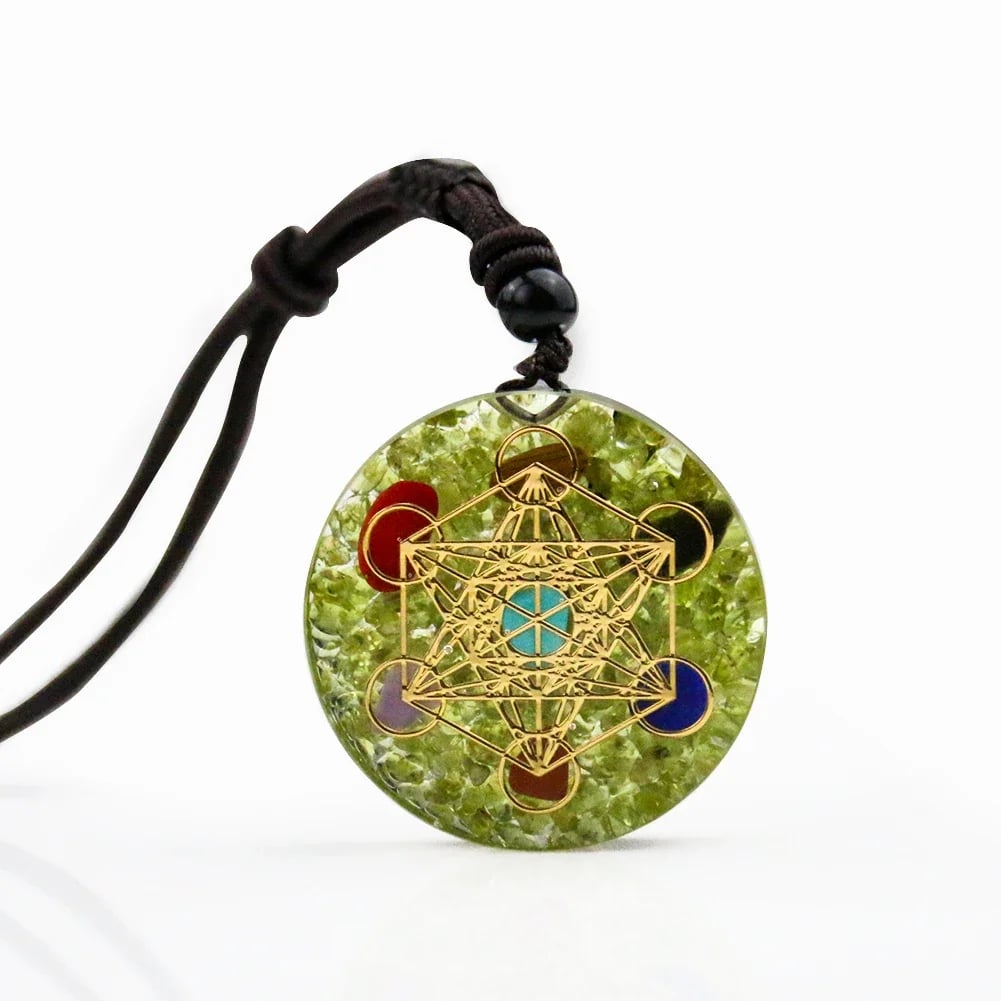 Pendentif Metatron en Olivine – Image 2