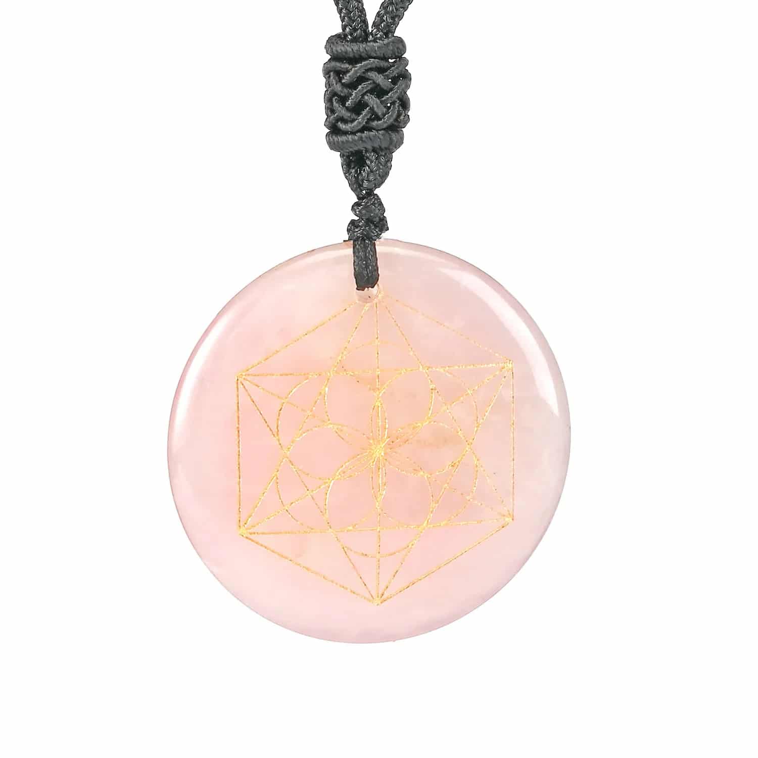 Pendentif Metatron en Pierre Naturelle Ronde – Image 2
