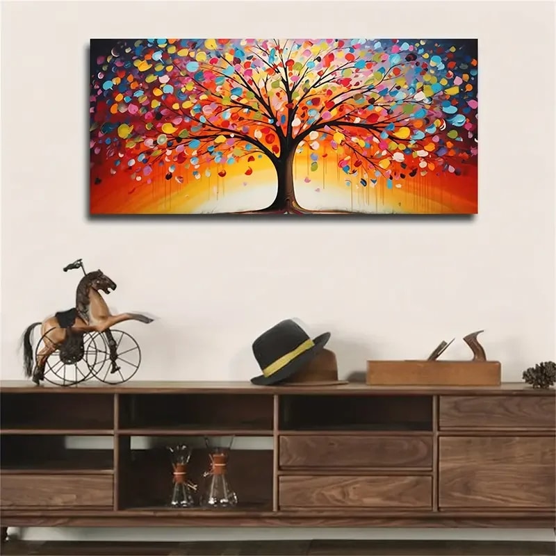 Tableau Arbre de Vie Multicolore – Image 2