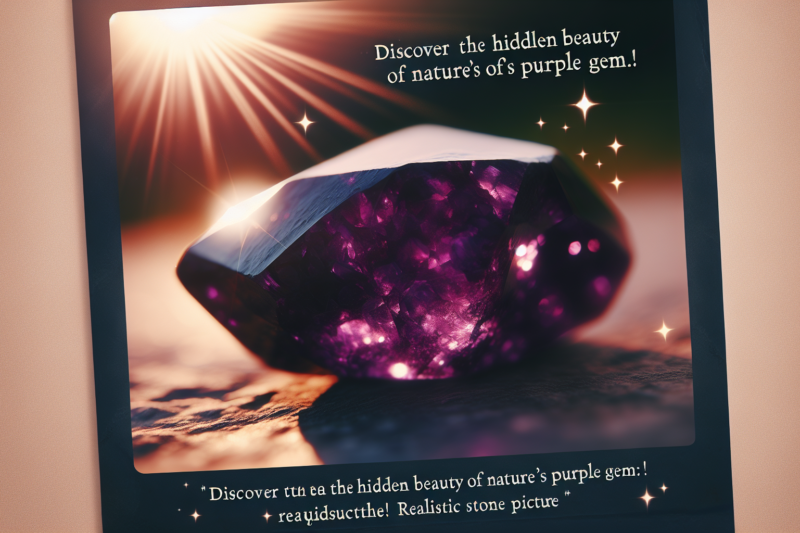 découvrez la pierre pourpre, une gemme fascinante aux teintes envoûtantes. découvrez ses caractéristiques, son utilisation en bijouterie et ses vertus symboliques pour la spiritualité et l'harmonie. laissez-vous séduire par cette pierre rare et son éclat exceptionnel.