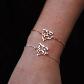 Bracelet loup or chaine